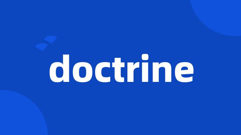 doctrine