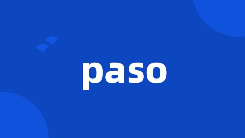 paso