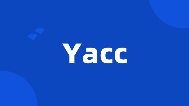 Yacc