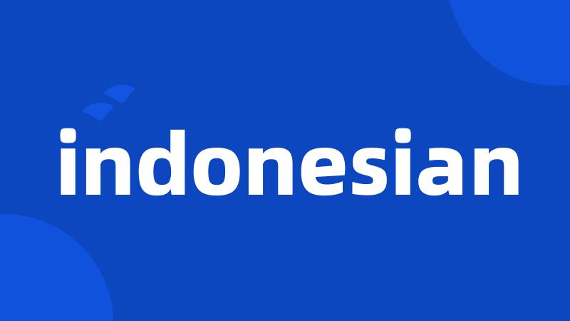 indonesian