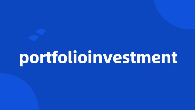 portfolioinvestment