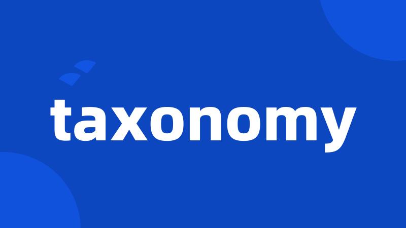 taxonomy