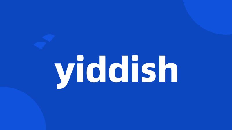 yiddish