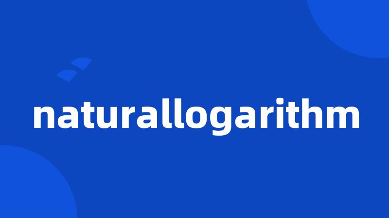 naturallogarithm