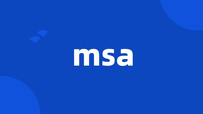 msa