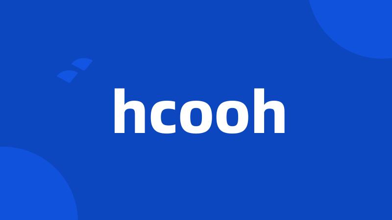 hcooh