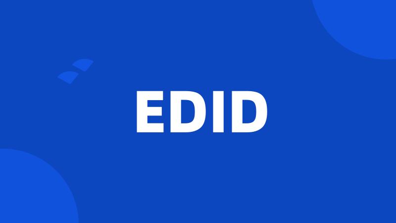 EDID