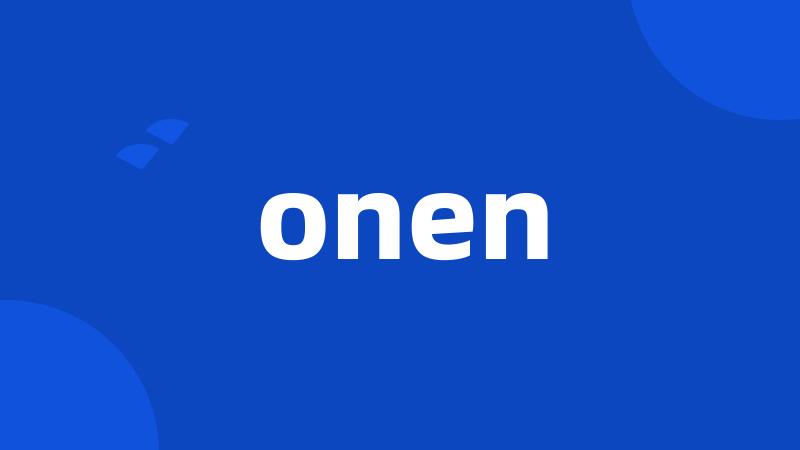 onen