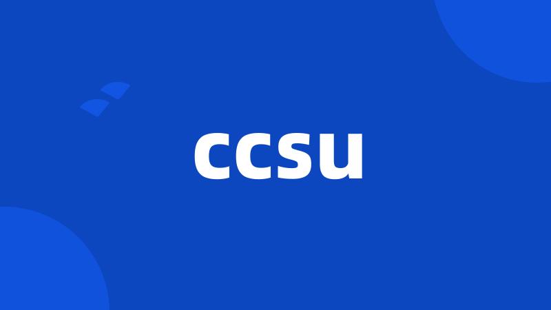 ccsu