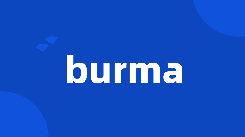 burma