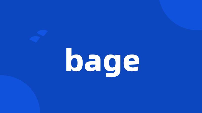 bage