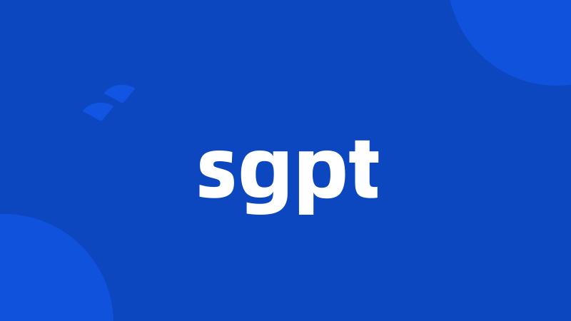 sgpt