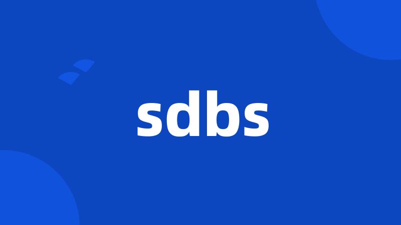 sdbs