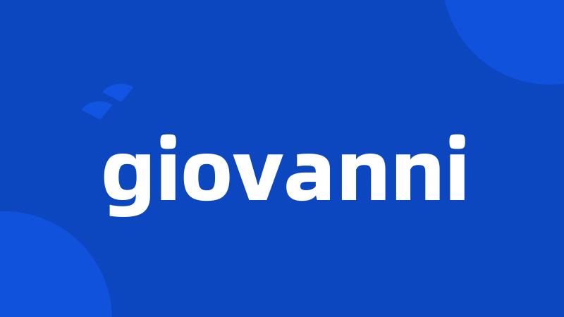 giovanni