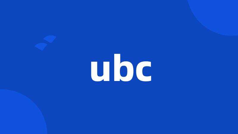 ubc