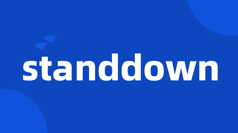 standdown