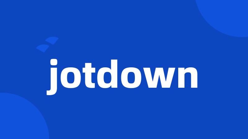 jotdown