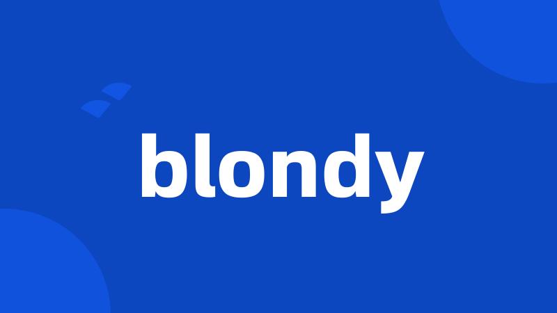 blondy