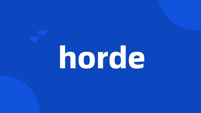 horde