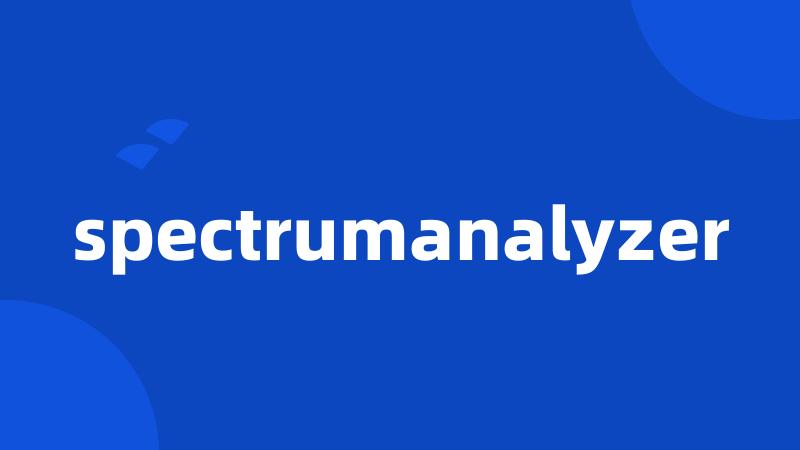 spectrumanalyzer