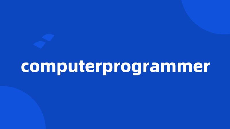 computerprogrammer