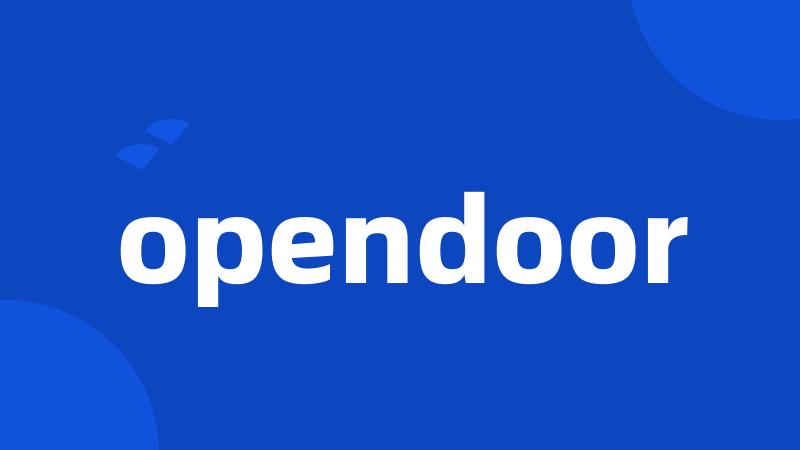 opendoor