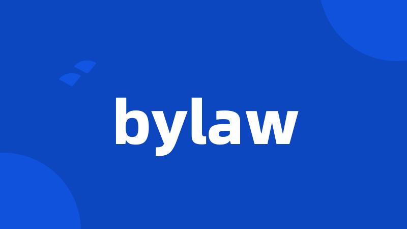 bylaw