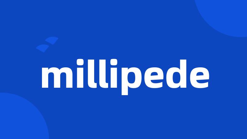 millipede