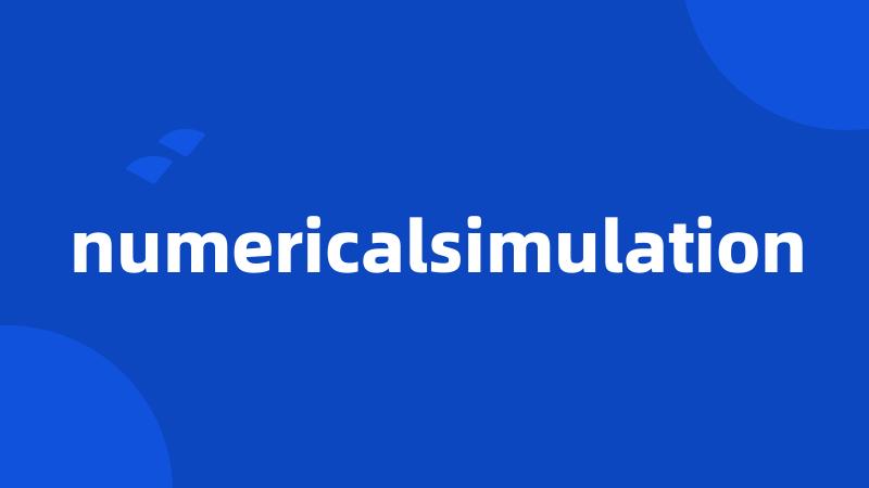 numericalsimulation