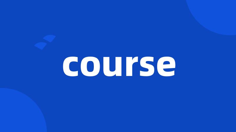 course