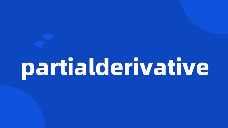 partialderivative