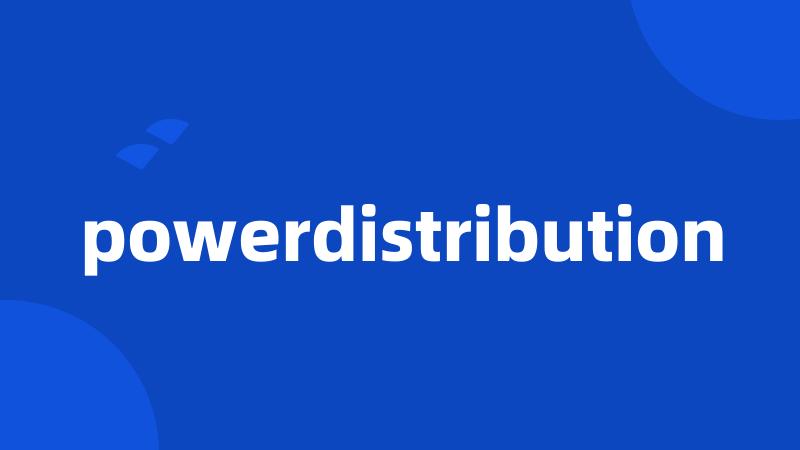 powerdistribution