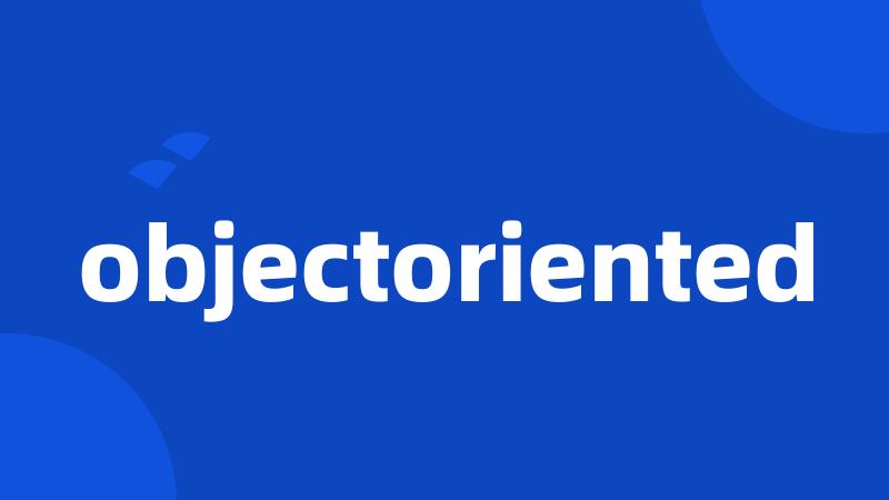 objectoriented