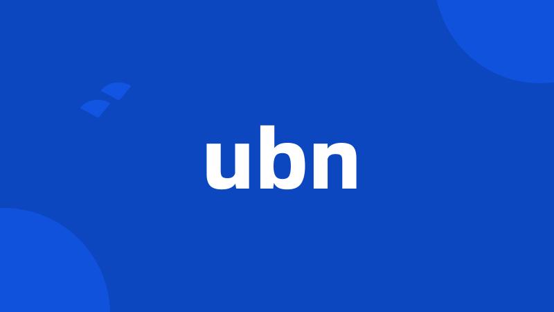 ubn