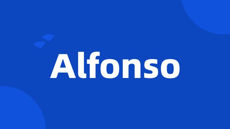 Alfonso