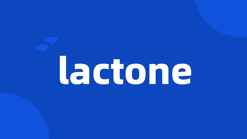 lactone