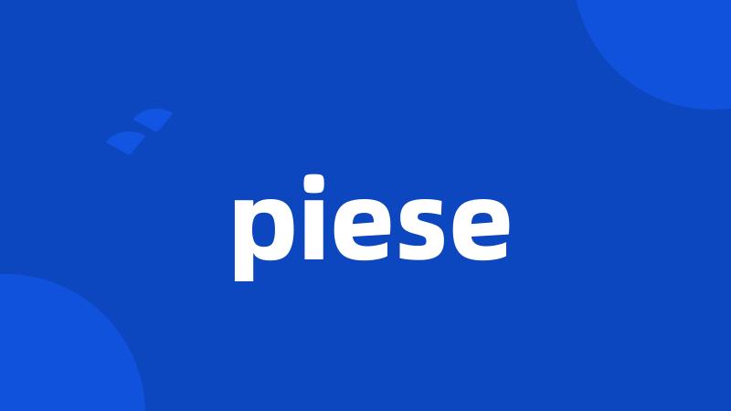 piese