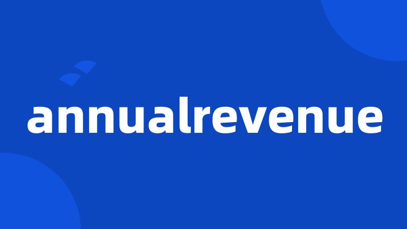 annualrevenue