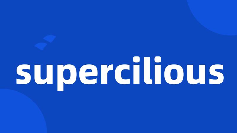 supercilious