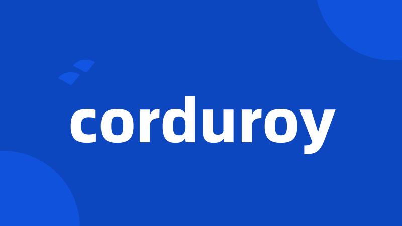 corduroy