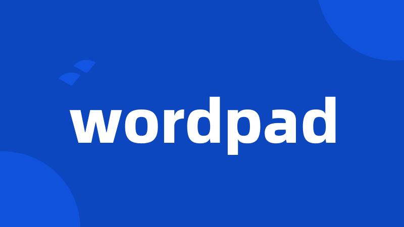 wordpad