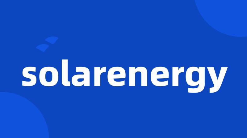 solarenergy