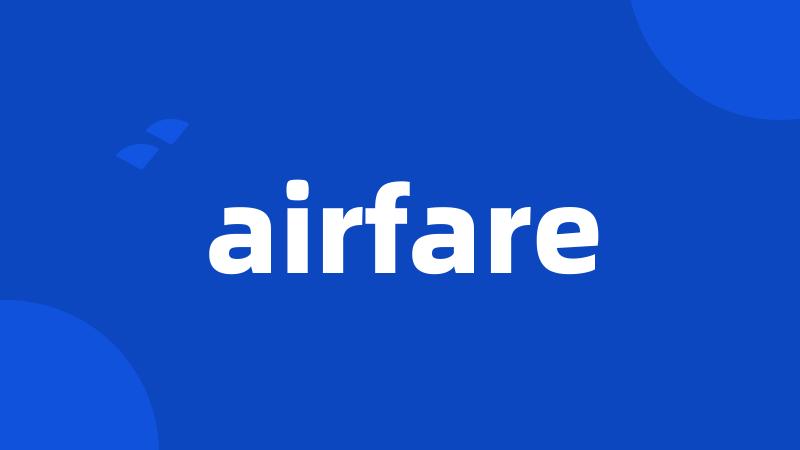 airfare