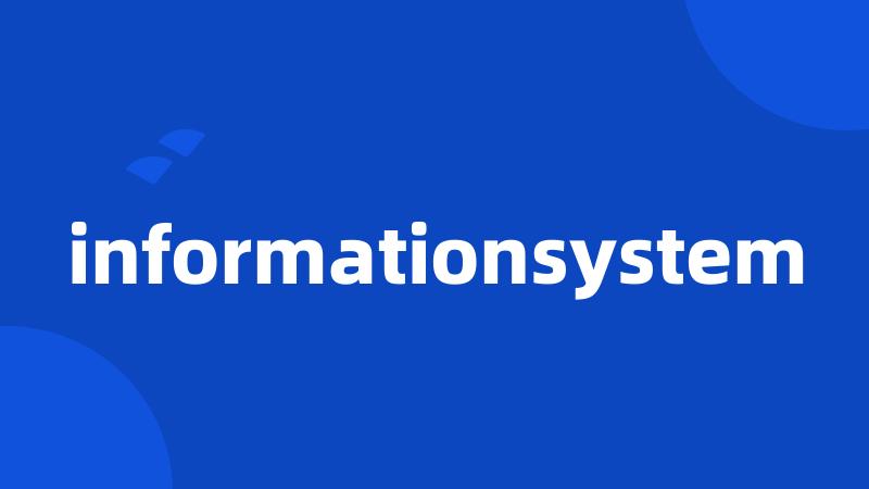 informationsystem