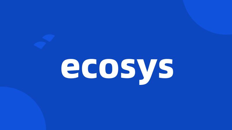 ecosys