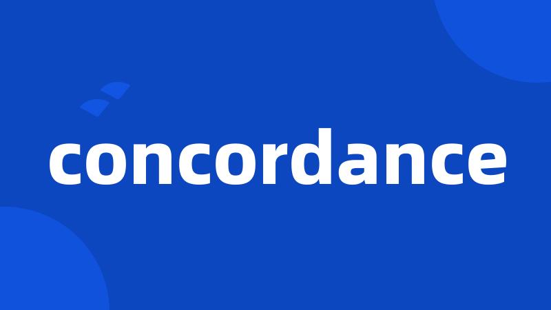 concordance