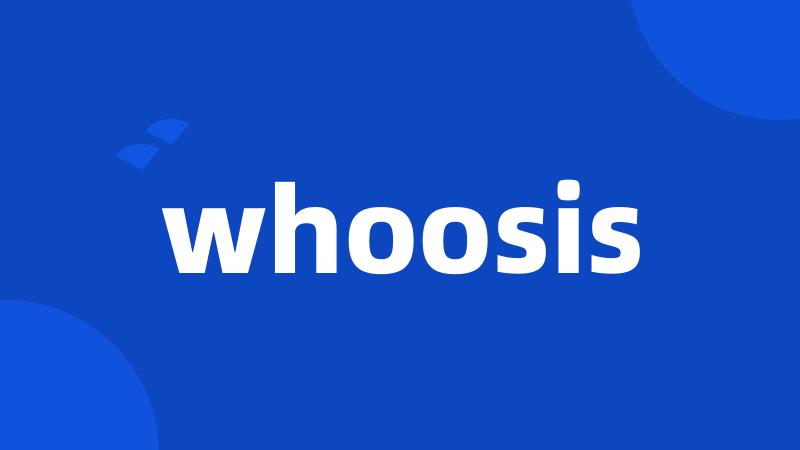 whoosis