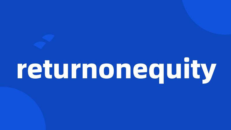 returnonequity