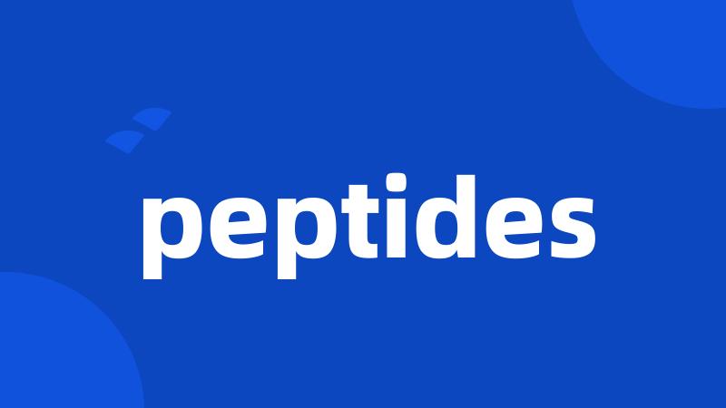 peptides