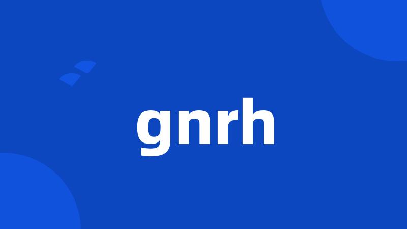 gnrh